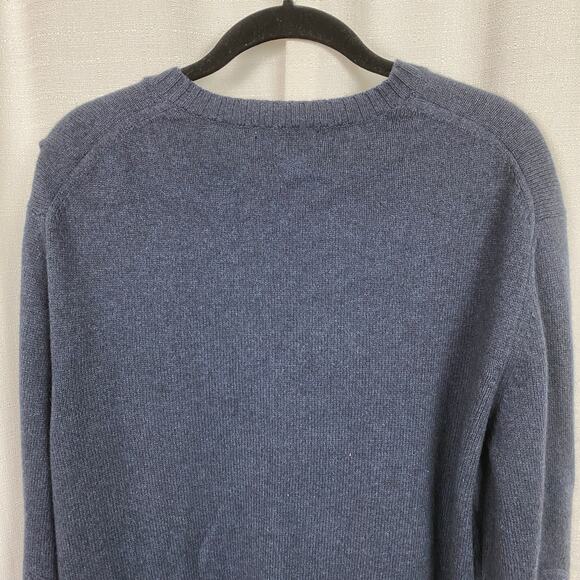 Banana Republic Dark Blue Angora Cashmere Blend Long Sleeve Sweater Sz.L - Picture 7 of 9